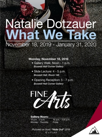 Natalie Dotsauer What We Take gallery flyer